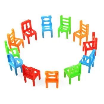 18Pcs Balansas Kėdės, stalo Žaidimas, skirtas Vaikams, Vaikams Mokymosi Balanso Žaislas Šeimos Dėlionės stalo Žaidimai