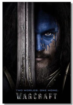 Custom Drobė Sienos Lipdukas Meno World Of Warcraft Plakatas WOW Toby Kebbell Lipdukai Travis Fimmel Tapetai Valgomojo Kambario Dekoro #0425#
