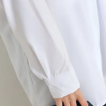 DIMANAF 2021 Plius Dydis Moterų Palaidinė Marškinėliai Medvilnės Spliced Office Home Dėvėti Atsitiktinis Negabaritinių Pavasario 4XL Japonijos Nauja Baltos spalvos Marškinėliai