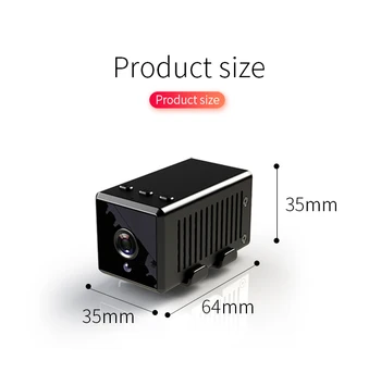HD 1080P Mini Kamera Jutiklis, Naktinio Matymo Kamera Judesio DVR Mikro Kamera, Sporto DV Vaizdo maži Nešiojamieji Belaidžio ryšio Fotoaparatą