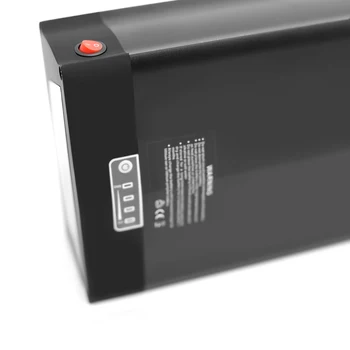 Elektrinis Dviratis Bateria 48V 20Ah Galiniai Stovo Baterija Skirta EBike Su Bagažo Pakaba užpakalinis žibintas USB US/EU/AU/UK Kroviklis