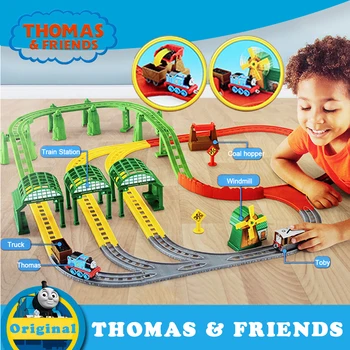 Originalus Thomas Elektrinio Traukinio Žaislų Plastiko Geležinkelio Statybos Sekti Automobilio Žaislas Vaikams Kolekcija Traukinio Thomas ir Draugai DNR41