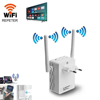 Wifi Expander 2.4 G Wifi Kartotuvas Plėtra Wifi Extender 300M Baltas WiFi Stiprintuvas Wi Fi Stiprintuvas Ilgo Nuotolio Prieigos Taškas