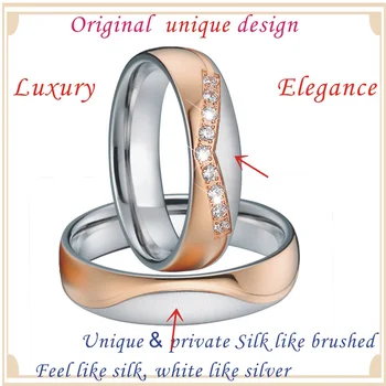 Karalius ir Karalienė MEILĖS Aljanso santuokos pažadas pora vestuvių žiedai vyrams ir moterims merginos kubinių zirconia papuošalai piršto žiedą