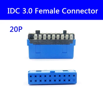 50pcs Blue USB 3.0 Female Lizdas IDC 20P 19P IDC3.0 USB Jungtis