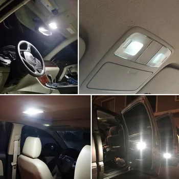 14Pcs Balta Canbus LED Lempos, Automobilių Lemputės 