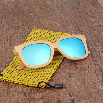 BOBO PAUKŠČIŲ Mediniai Akiniai Polaroid Mediniai Poliarizuota Rankų darbo Bambuko Moterų Sunglass Saulės akiniai Vyrų Gafas Oculos De Sol Mader