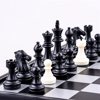 Netic Šachmatų Rinkinį Vaikams, Suaugusiems, 3 in 1 Šachmatai Šaškės ir Nardai Kelionės Nešiojamas Sulankstomas Šachmatų Komplektai Žaidimo Lentos