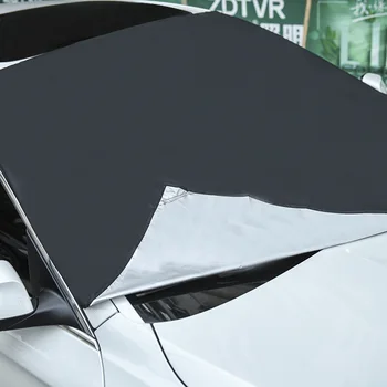 Magnetinio Automobilio Priekinis Stiklas Dangtis Automobilių skėtį nuo saulės Padengti Automobilio priekinio Stiklo, Sniego, Saulės Pavėsyje, atsparus Vandeniui Automobilių Viršelis 210*120cm