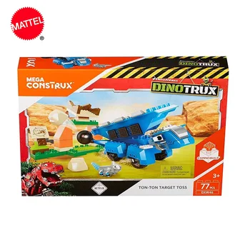 Mega Construx Dinotrux Ton Ton & Ace Pastato Nustatyti Dalelių Įdėta Švietimo Blokai Žaislai Vaikams Dovanos