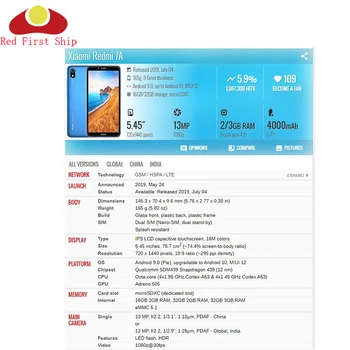 10vnt/daug Touch Ekranas Xiaomi Redmi 7A Touch Panel skaitmeninis keitiklis Jutiklis Priekiniai LCD Stiklinis Lęšis REDMI 7A Touchscreen Pakeitimo
