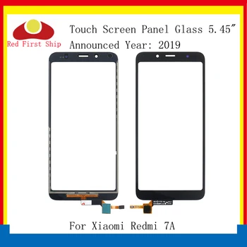 10vnt/daug Touch Ekranas Xiaomi Redmi 7A Touch Panel skaitmeninis keitiklis Jutiklis Priekiniai LCD Stiklinis Lęšis REDMI 7A Touchscreen Pakeitimo