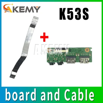 Nemokamas pristatymas ASUS K53 K53SV A53S X53S K53S K53SD P53S P53Sj K53E X53E A53E USB AUDIO JACK Audio valdybos USB valdyba