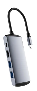 Rj45 c tipo nešiojamas hub nešiojamąjį kompiuterį su HDMI ethernet sd kortelės micro sd kortelę 