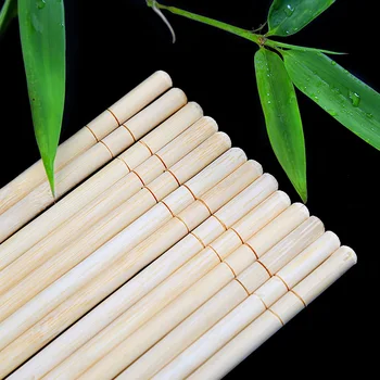 50pairs Vienkartiniai Medienos Lazdelės Kinijos Bambuko Medinės Suši Japonijos Lazdelėmis Nešiojamų Greito Maisto Restorano Virtuvės Dalykėlių