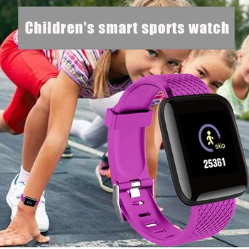 Vaikų Laikrodžiai Smart Žiūrėti HR Pedometer Fitness Tracker Vaikams, Sporto Žiūrėti Berniukų, Mergaičių SmartWatch Širdies ritmo Monitorius Laikrodis