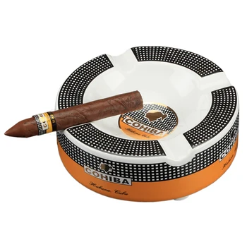 COHIBA Peleninės Keramikos Didelis Cigarų Peleninę Namuose Prabangos Pelenų Plokštelės etapas-4 Cigarų Turėtojas Stovi Peleninė Rūkymas Dėklas Cenicero
