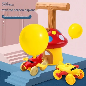12pcs Įspūdį Švietimo aerodinaminis oro baliono paleidimo automobilio žaislų rinkinys Inercijos Oro Galia automobilių Mokslo Experimen Žaislai berniukas mergaičių vaikai