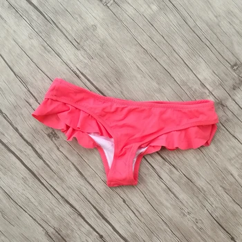 Įžūlus Bikini bottom Plaukimo Raudona Juoda Gėlių Thong Lagaminai, maudymosi Kostiumėliai, Moteriški brazilijos maudymosi kostiumėliai, Moteriški Plaukti dugnas
