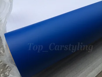 Tamsiai Mėlyna Matt Vinilo Lipdukas Automobilių Vyniojimo Plėvelė Su Oro Išleidimo Matinės mėlynos spalvos Automobilį Vyniojimo Odos Dydis:1.52x30m/roll