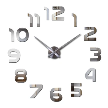 Viršų mados 3d sieninis laikrodis reloj de sumalti kvarco žiūrėti modernus 