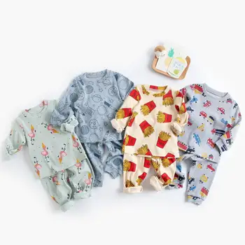 Berniuko drabužių medvilnės baby kombinezonas animacinių filmų berniukas mergaitė pižama rudens ir žiemos nauja vaikų kostiumas naujagimių drabužiai, kūdikių Rinkiniai