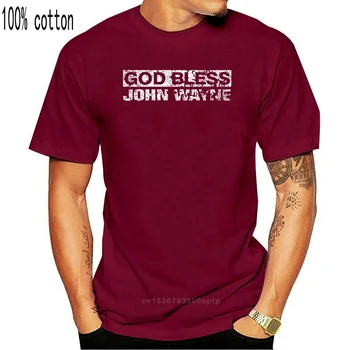 2020 Karšto pardavimo Mados Telaimina Dievas John Wayne T-shirt marškinėliai