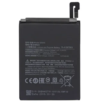 BN45 Mobiliojo Telefono Bateriją Xiaomi Mi 2 Pastaba Redmi 5 Pastaba Pakeitimo Baterija Didelės Talpos, 3900mAh
