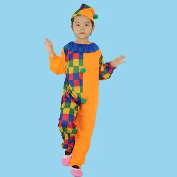Vaikams Kūdikių Klounas Cosplay Kostiumų Jumpsuits Skrybėlę Kalėdų Dieną Ir Naujųjų Metų Helovinas Joker Kostiumas Puras