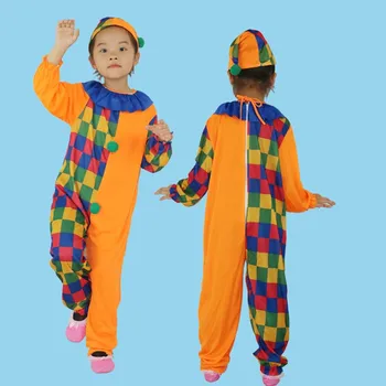 Vaikams Kūdikių Klounas Cosplay Kostiumų Jumpsuits Skrybėlę Kalėdų Dieną Ir Naujųjų Metų Helovinas Joker Kostiumas Puras