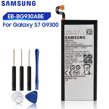 Originalaus Samsung Akumuliatoriaus Galaxy S7 SM-G9300 G9300 G930F G930A G9308 EB-BG930ABA EB-BG930ABE 3000mAh