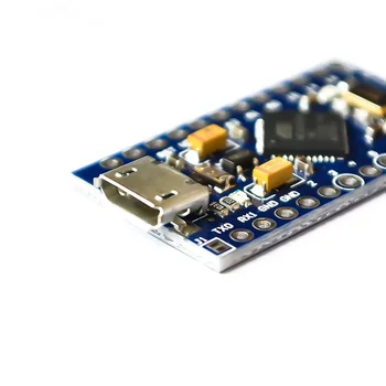ATMEG328P už Arduino pro Mikro naudoja Atmega32U4 micro USB 5V/16M plėtros taryba elektroninis programavimas, su antraštė