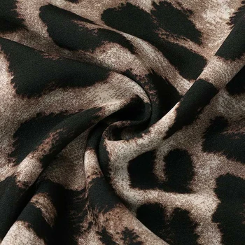2021 Moterų Pavasario Mados Leopard Marškinėliai Atsitiktinis Žibintų Mova, Mygtukai Spausdinimo Prarasti Palaidinės 4XL Plius Dydis Moterų Vasaros Viršūnes