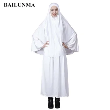 Musulmonų Rinkiniai abaja femme malda suknelė malda drabužių moslim jurken 14 spalvų, M-XXL 123