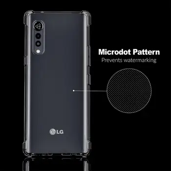 Telefoną Atveju LG Aksomo, 5g atsparus smūgiams Silikoninis TPU Atveju Aišku, Skaidrus galinis Dangtelis Išmaniojo telefono Priedai