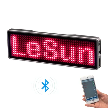 Mini LED Ekranas, LED Vardas, Ženklas, Žymė Įkraunamą 
