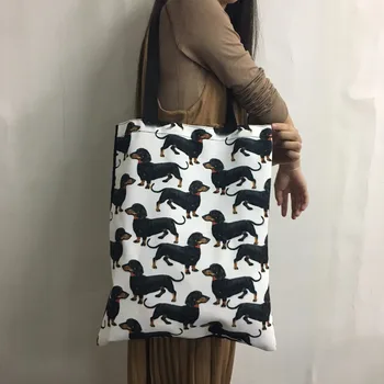 FORUDESIGNS Canvas Tote Krepšiai Moterų Sulankstomas Pirkinių Krepšys Ponios Juodosios Afrikos Amerikos Mergaičių Spausdinimo Peties Shopper Bags