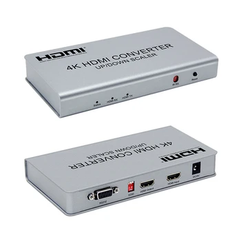 4K HDMI Konverteris Aukštyn/Žemyn Scaler Vaizdo Siena sujungti vienas su hdmi splitter ir 4 hdmi keitikliai paramos penkių rūšių sujungimas
