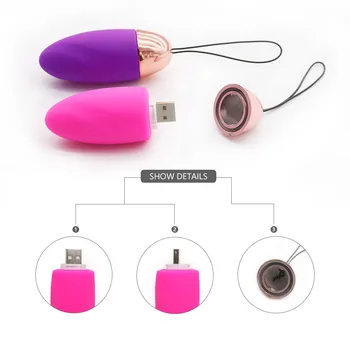 EXVOID Kiaušinių Vibratorius, Sekso Žaislai Moterims, USB Įkrovimo G-Spot Massager Vandeniui Silikoniniai Vibratoriai, skirtas Moters Klitorio Stimuliatorius