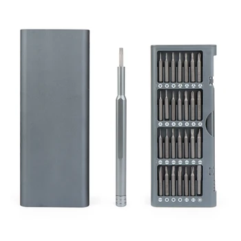 Aukštos kokybės naudinga Atsuktuvų Rinkinys 56 Tikslumo Magnetinių Bitų Alluminum Box / 