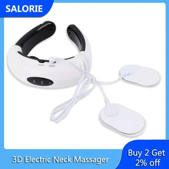 SALORIE 3D Kaklo Massager Impulso Massagers Fizioterapija Protingas Elektros Kaklo ir Pečių Massager Akupunktūros, Masažo Prietaisas