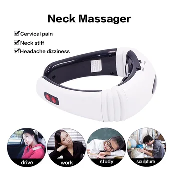 SALORIE 3D Kaklo Massager Impulso Massagers Fizioterapija Protingas Elektros Kaklo ir Pečių Massager Akupunktūros, Masažo Prietaisas