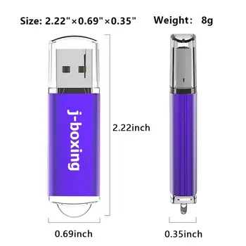 J-bokso USB Flash 16GB Pen Ratai Stačiakampio USB Atmintuką arba 