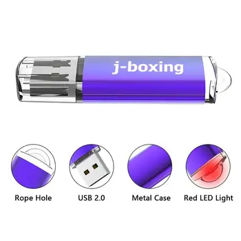 J-bokso USB Flash 16GB Pen Ratai Stačiakampio USB Atmintuką arba 