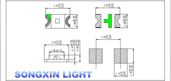 3000pcs Oranžinė/Gintaro 1206 SMT SMD Super ryškus LED lempos, šviesa, Aukštos Kokybės Naujas 600-610nm 200-300mcd 2.0-2.6 v smd 1206 led diodai