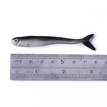 Silikoninis minkštas masalas suvilioti 10vnt/daug žvejybos masalas nustatyti Mažos žuvys, silikoninis masalas 8cm/2g žuvų viliojimo loach dirbtinis Minkštas masalas