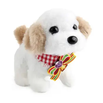 Pliušinis Šuniukas Šuo Vaikščioti Loti Elektroninės Interaktyvios Pet Žaislas Vaikams, Berniukas Mergaičių