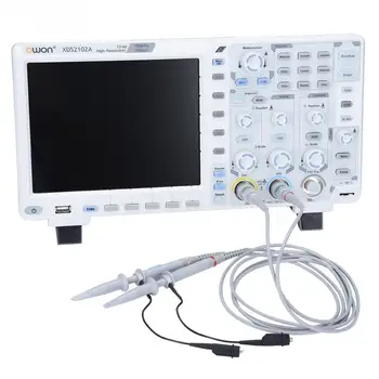 OWON XDS2102A Oscilloscope Rinkinys 100MHz Aukštos Rezoliucijos ADC Skaitmeninis Oscilloscope ADC Iššifruoti ES Plug JAV Plug