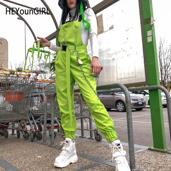 HEYounGIRL Punk Harajuku Drobė Diržas Moterų Atsitiktinis Neoninė Žalia Ponios Juosmens Diržas su Sagtimi Mados Nuisex Cummerbund 2019