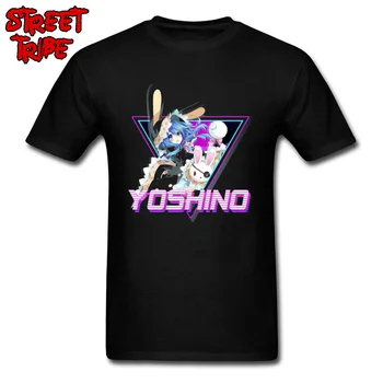 Vaporwave Marškinėliai Vyrams Juodi Marškinėlius Data Gyventi Yoshino Estetinį Dizaino Adult T-shirt Hip-Hop ' o, Japonijos Anime Mergina Viršūnes Tees XXXL